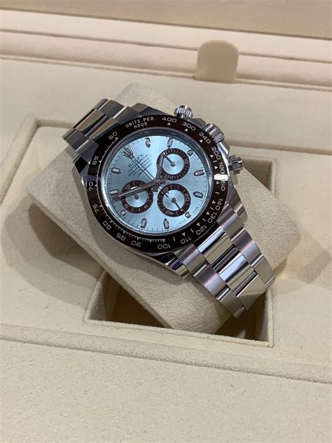 rolex daytona babyblau|rolex ice blue dial.